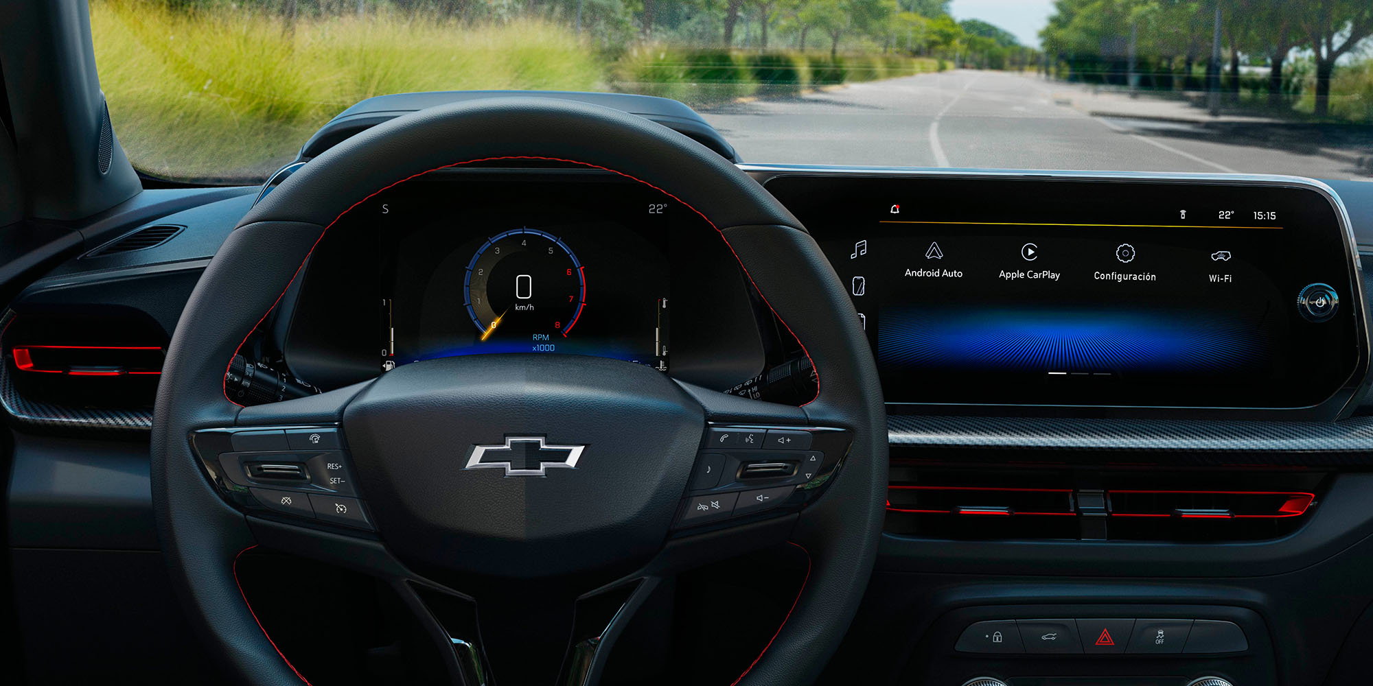 Pantalla MyLink y tablero Chevrolet Onix