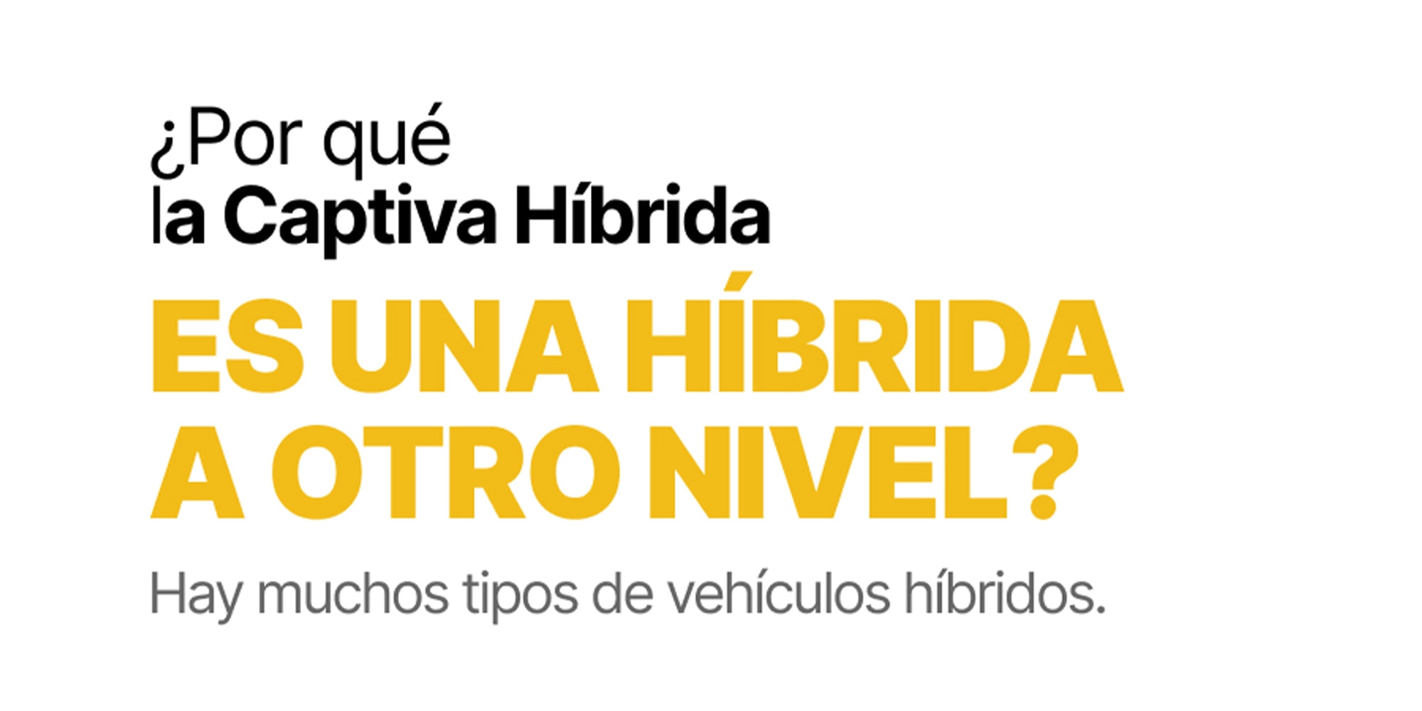 SUV Captiva híbrida Chevrolet